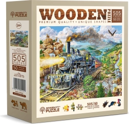 Ξύλινο παζλ Σιδηρόδρομος 505 τεμάχια WOODEN CITY