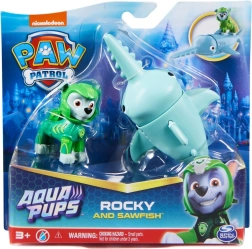 Paw Patrol Aqua Pups Rocky και καρχαρίας-πριόνι – φιγούρες με κινούμενο κεφάλι