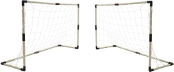 Σετ δύο ποδοσφαιρικών τερμάτων με πίνακα σκορ και αξεσουάρ