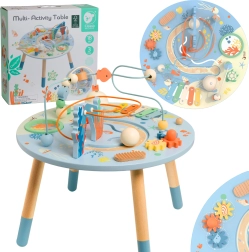 Ξύλινο Τραπέζι Δραστηριοτήτων Θαλάσσια Ζωή - Μουσικό και Εκπαιδευτικό