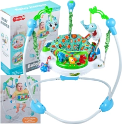 Τραμπολίνο με ζωάκια μπλε