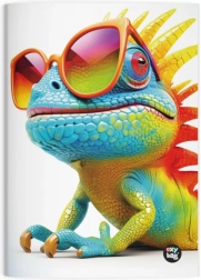 Ριγέ τετράδιο A4 Chameleon