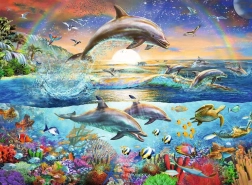 Παζλ Ravensburger Παράδεισος των δελφινιών XXL 300 κομμάτια