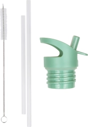 A Little Lovely Company σετ καπακιού, βουρτσάκι και καλαμάκι για ανοξείδωτο μπουκάλι 350 ml – Kamarádi