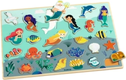DJECO ξύλινο παζλ-σφήνωμα θαλάσσιος κόσμος
