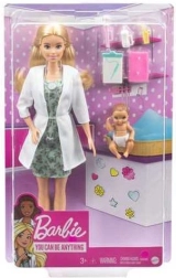 Κούκλα Barbie παιδίατρος με μωρό