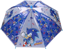 Παιδική διάφανη ομπρέλα Sonic Rainy Days, μπλε