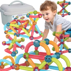 Woopie μαγνητικά εκπαιδευτικά δομικά σετ 52 τμχ