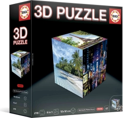 Educa 3D παζλ κύβος Ταξίδια 216 τεμάχια
