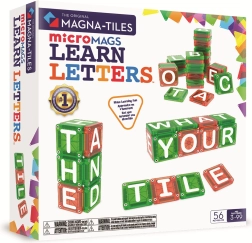 MAGNA-TILES μαγνητικό σετ κατασκευών microMAGS γράμματα, 56 κομμάτια