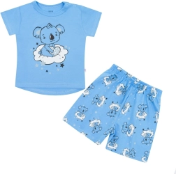 Καλοκαιρινή βαμβακερή πιτζάμα για μωρό New Baby Dream, μπλε