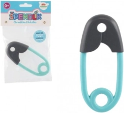 Παιδικό κουδουνίστρα παραμάνα γκρι-τυρκουάζ