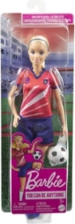 Barbie ποδοσφαιρίστρια με κόκκινη φανέλα