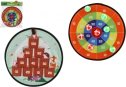 Διπλής όψης στόχος με βέλκρο με μπαλάκια 34 εκ.