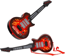Ηλεκτρική κιθάρα για παιδιά με λειτουργία εκμάθησης, υπέρυθρο αισθητήρα και μελωδίες - κόκκινη