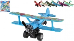 Διπλάνο με μηχανισμό pull-back 10 × 11 εκ., μέταλλο/πλαστικό – μίξη χρωμάτων