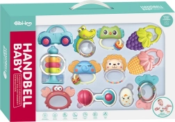 Σετ κουδουνίστρες και μασητικά Animals 12 τεμ.