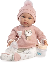 Guca Ada – ρεαλιστική βαριά κούκλα μωρό με μαλακό υφασμάτινο σώμα 42 cm