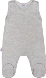 Βρεφικό φορμάκι με πατουσάκια New Baby Classic II, γκρι, μέγεθος 62 (3–6 μηνών)