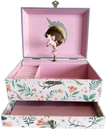 Μουσικό κουτί-κοσμηματοθήκη με μονόκερο