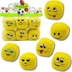Μαλακές Αθλητικές Μπάλες Emoji Σετ 6 τμχ 7 cm