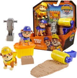 Σετ κατασκευών PAW PATROL Rubble & Crew με κινητική άμμο και αξεσουάρ