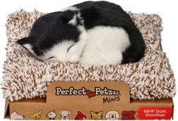 Perfect Petzzz ασπρόμαυρη γάτα στο κρεβατάκι