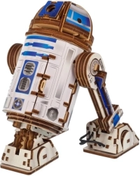 Ugears ξύλινο μηχανικό κιτ κατασκευής STAR WARS R2‑D2 με LED προβολέα