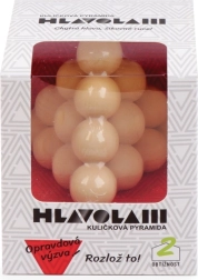 Ξύλινος γρίφος πυραμίδα με μπίλιες