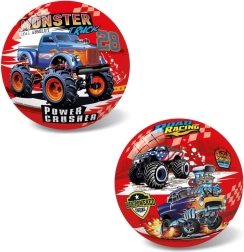 Μπάλα με μοτίβο monster truck, 14 cm