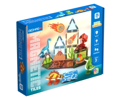 Geomag Magnetic Tiles Dino μαγνητικά πλακίδια – μαγνητικό κατασκευαστικό σετ για παιδιά