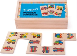 Bigjigs Toys ξύλινο ντόμινο – μέσα μεταφοράς