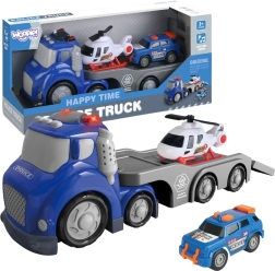 Woopie Μπλε Αστυνομικό Όχημα Ρυμούλκησης City Truck με Φωτεινά και Ηχητικά Εφέ