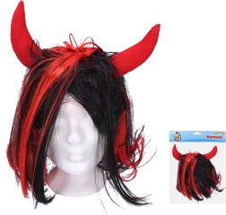 Περούκα με διαβολικά κέρατα