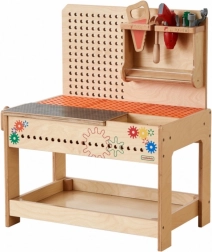 Ξύλινος πάγκος εργασίας Montessori STEM με εργαλεία Masterkidz