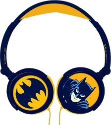 Παιδικά πτυσσόμενα ενσύρματα ακουστικά BATMAN