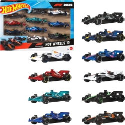 Σετ 10 μονοθεσίων Formula 1 Hot Wheels 2025 σε κλίμακα 1:64 - 10 τεμ.