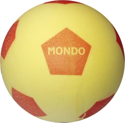 Mondo μαλακή αφρώδης μπάλα ποδοσφαίρου κίτρινη 20 cm