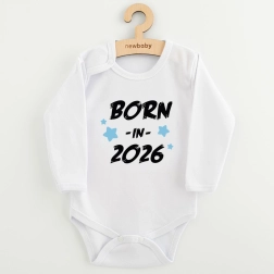 Βρεφικό κορμάκι με στάμπα NEW BABY Born in 2026, μπλε