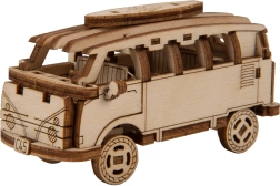 Ξύλινο 3D παζλ WOODEN CITY Superfast ρετρό μίνι λεωφορείο