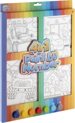 Ζωγραφική με αριθμούς 4-σε-1 για αγόρια – δημιουργικό σετ