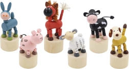 Ξύλινο πατητό ζωάκι Αγρόκτημα