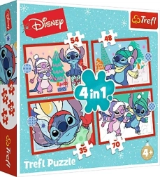Παζλ 4 σε 1 STITCH Χριστούγεννα