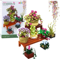 Κατασκευαστικό σετ λουλούδια σε γλάστρες με δύο ράφια – 1446 κομμάτια