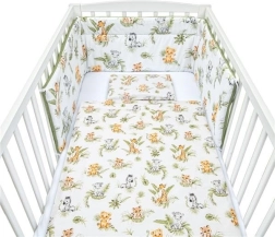 Παιδικά κλινοσκεπάσματα 3 τεμαχίων New Baby Jungle 100×135 cm