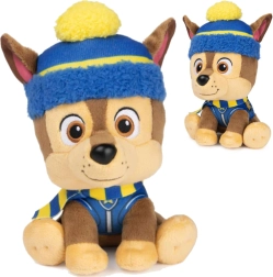 Λούτρινος σκύλος CHASE από το PAW PATROL με χειμωνιάτικο σκουφί και κασκόλ 18 cm