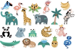 Vilac ξύλινα μαγνητάκια Ζούγκλα για παιδιά