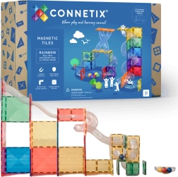 Connetix Ball Run επεκτατικό σετ – μαγνητικά δομικά παιχνίδια, 66 τεμάχια