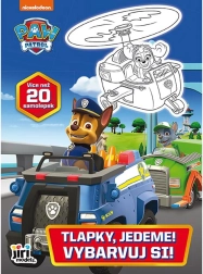 Βιβλίο ζωγραφικής Paw Patrol Tlapky - Πάμε