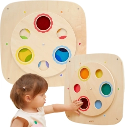 Ξύλινος επιτοίχιος αισθητηριακός πίνακας ανάμειξης χρωμάτων VIGA